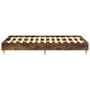 vidaXL Bed Frame No Mattress Smoked Oak 135x190 cm Double Engineered Wood