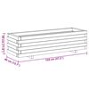 vidaXL Raised Bed 120x40x30 cm Wood Rectangular