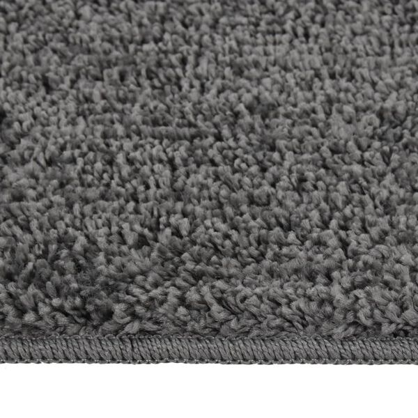 vidaXL Shaggy Rug Dark Grey 140x200 cm Anti Slip