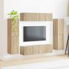 vidaXL TV Cabinet Set 8 pcs Sonoma Oak Engineered Wood