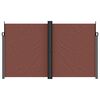 vidaXL Retractable Side Awning Brown 200x1200 cm