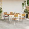 vidaXL Outdoor Dining Set 5 pcs Brown Solid Acacia Wood