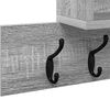vidaXL Wall-Mounted Coat Rack Grey Sonoma 100 x 12 x 43.5 cm