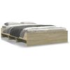 vidaXL Bed Frame without Mattress Sonoma Oak 140x200 cm Engineered Wood