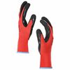 vidaXL Work Gloves 24 pcs Red and Black 9 / L Latex Coating