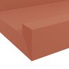 vidaXL Wall Shelf with Shelf 2 pcs Red 100 x 9 x 3 cm Engineered Wood