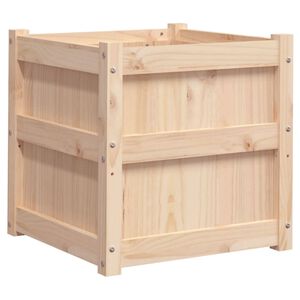 vidaXL Garden Planter 50x50x50 cm Solid Wood Pine
