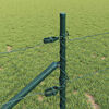 vidaXL Fence Post Green 10 x 0.4 m (36 mm mesh) Steel and PVC