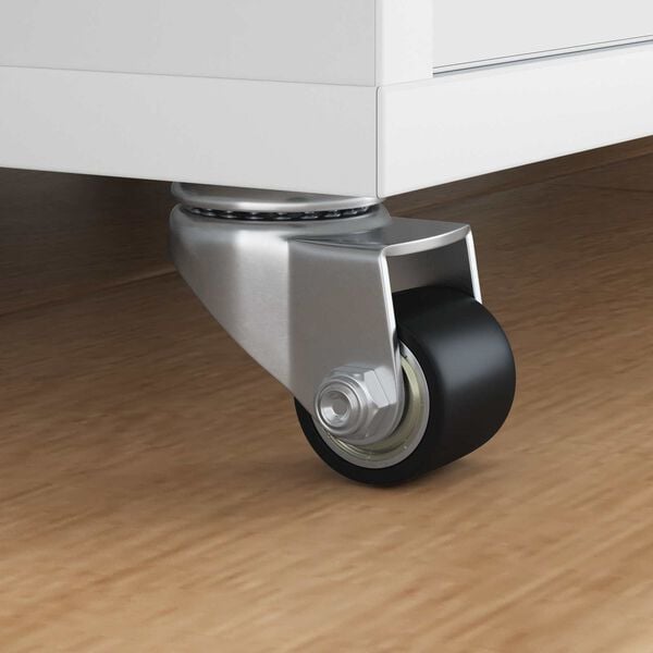 vidaXL Caster 12 pcs Silver 50 mm Nylon