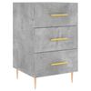 vidaXL Bedside Cabinet Concrete Grey 40x40x66 cm Engineered Wood