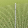 vidaXL Fence with Post Silver 1.5 x 10 m Steel