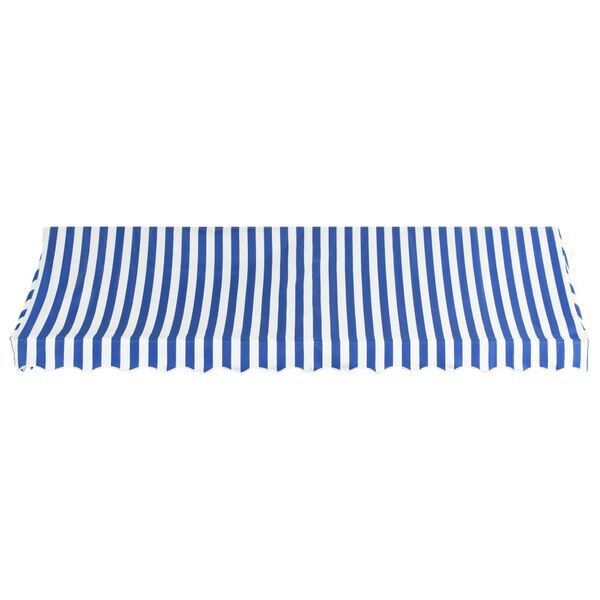 vidaXL Bistro Awning 400x120 cm Blue and White