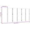 vidaXL 6-Panel Room Divider Taupe 420x180 cm