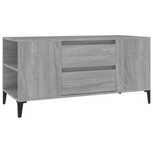 vidaXL TV Cabinet Grey Sonoma 102x44,5x50 cm Engineered Wood