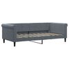 vidaXL Daybed with Mattress Blue Dark Grey 90x190 cm Velvet
