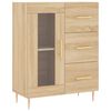 vidaXL Highboard Sonoma Oak 69.5x34x180 cm Engineered Wood