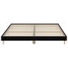 vidaXL Bed Frame without Mattress Black 120x200 cm Engineered Wood