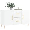 vidaXL Sideboard High Gloss White 100x36x60 cm Engineered Wood