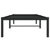 vidaXL Metal Bed Frame without Mattress Black 80x200cm