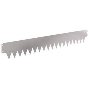 vidaXL Lawn Edging 10 pcs 103 x 15 cm Steel Silver
