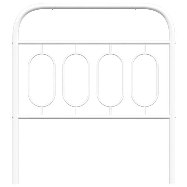 vidaXL Metal Replace Headboard White 90 cm