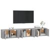 vidaXL Wall-mounted TV Cabinets 3 pcs Grey Sonoma 80x34.5x40 cm