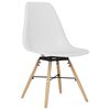 vidaXL Dining Chairs 2 pcs White PP