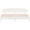 vidaXL Bed Frame without Mattress White 200x200 cm Solid Wood Pine