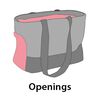 FLAMINGO Pet Carrying Bag Cilou 4 Grey 47x21x30 cm
