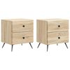 vidaXL Bedside Cabinet 2 pcs Sonoma Oak 43 x 34.5 x 47.5 cm