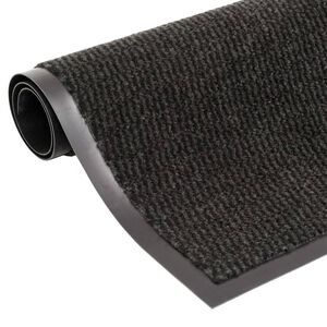 vidaXL Doormat | Black | Polypropylene tuft, rubber | Medium | Doormat