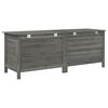 vidaXL Garden Storage Box Anthracite 150x50x56.5 cm Solid Wood Fir