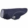 vidaXL Dog Raincoat with Reflective Strips Polyester Navy Blue XL