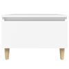 vidaXL Side Table White 50x46x35 cm Engineered Wood
