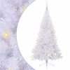 vidaXL Artificial Christmas Tree with Stand White 180 cm PVC and Steel