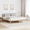 vidaXL Bed frame Brown and light grey 180 x 200 cm Solid pine wood