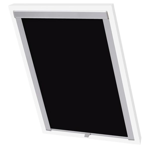 vidaXL Blackout Roller Blind Black MK08