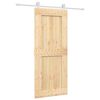vidaXL Sliding Door with Hardware Set 85x210 cm Solid Wood Pine