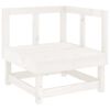 vidaXL 5 Piece Garden Lounge Set White Solid Wood Pine