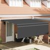 vidaXL Retractable Awning Manual Anthracite 400 x 300 cm