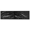 vidaXL TV Cabinet Black Marble 140x40x40.5 cm Tempered Glass