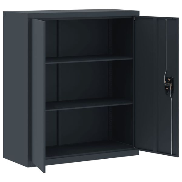vidaXL File Cabinet Anthracite 90x40x105 cm Steel