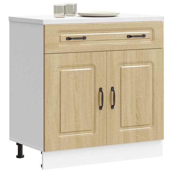 vidaXL Kitchen Base Cabinet Kalmar Sonoma Oak Engineered Wood