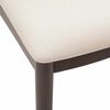 vidaXL Dining Chair 2 pcs Light Brown and Light Solid Rubber Wood