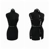vidaXL Adjustable Dress Form Female Height Adjustable Black S Velvet