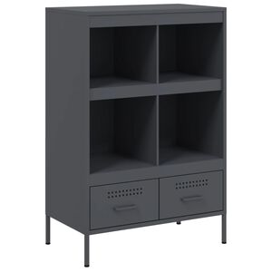 vidaXL Highboard Anthracite 68x39x101.5 cm Steel