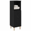 vidaXL Bathroom Cabinet Black Oak 30 x 30 x 100 cm Engineered wood