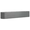 vidaXL Garden Raised Bed | Grey | Powder-coated steel | Large | Durable