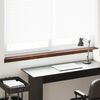 vidaXL Window Sill Brown Wood 140 x 15 x 4.5 cm PVC