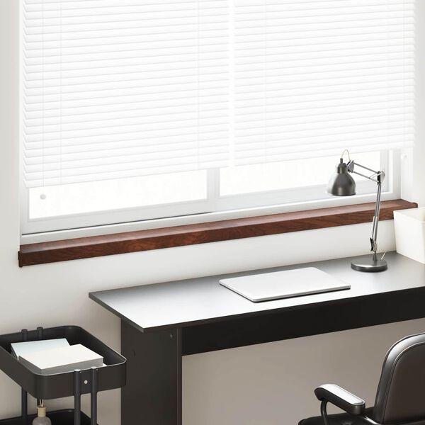 vidaXL Window Sill Brown Wood 140 x 15 x 4.5 cm PVC